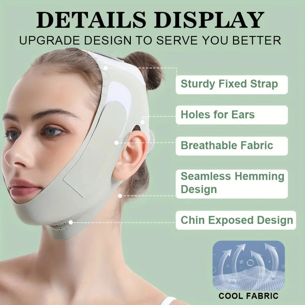 V Line Face Slimming Bandage – Chin & Cheek Lift Shaper Facial Shaping Bandage Qme
