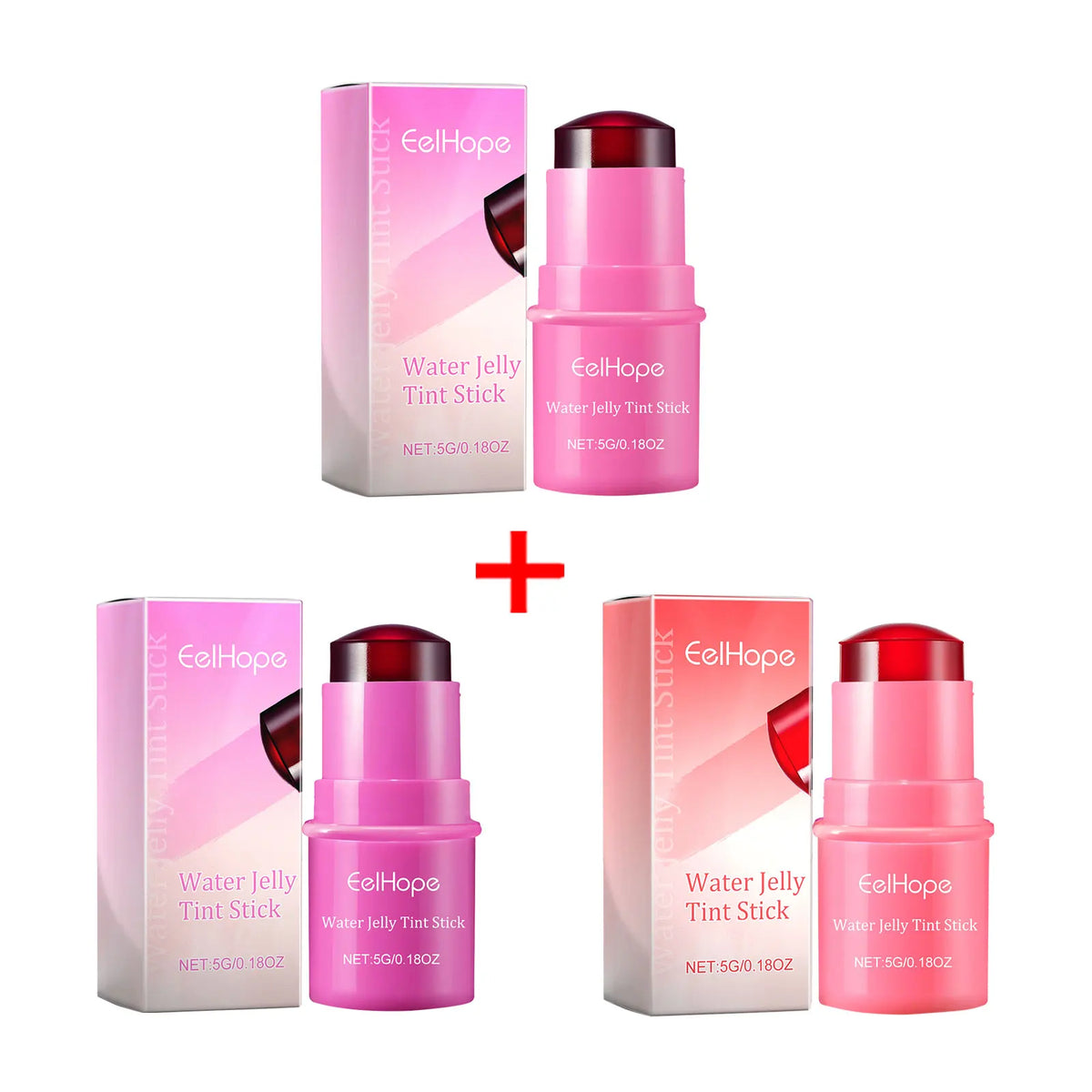 Eelhope 3-in-1 Milk Jelly Tint Blush & Lip Color Stick Blush & Lip Tint Qst B and C and D