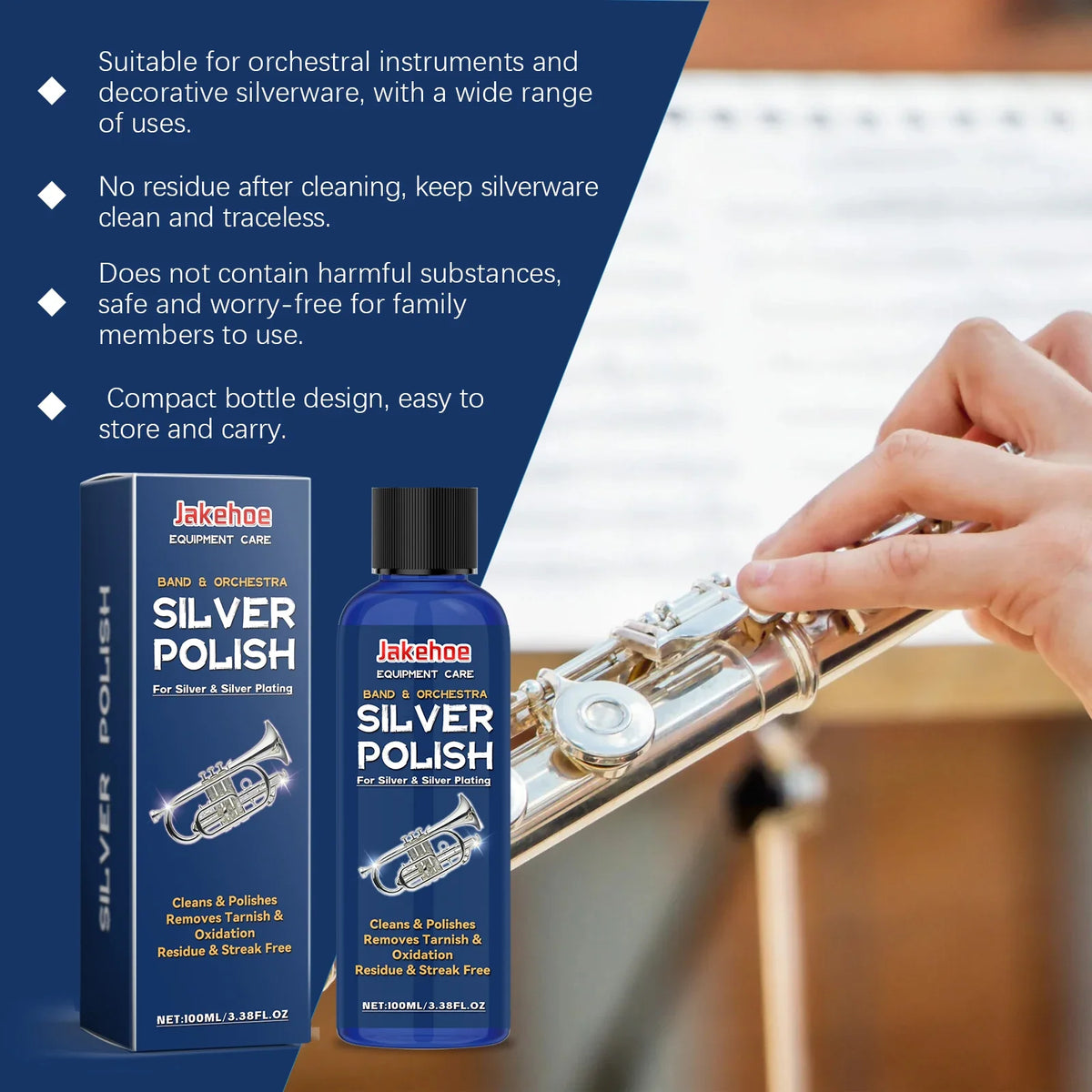 Silver Polishing Liquid – Jewelry Cleaner & Shine Restorer Silver Jewelry Cleaner Qme