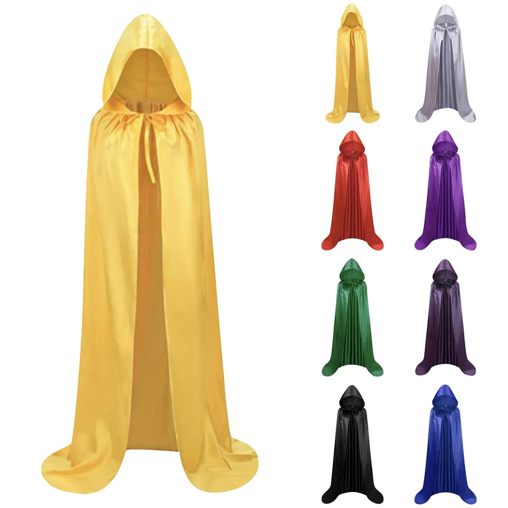 Medieval Wizard Vampire Hooded Cloak Cosplay Costume – 8 Colors Hooded Cosplay Cloak Qme
