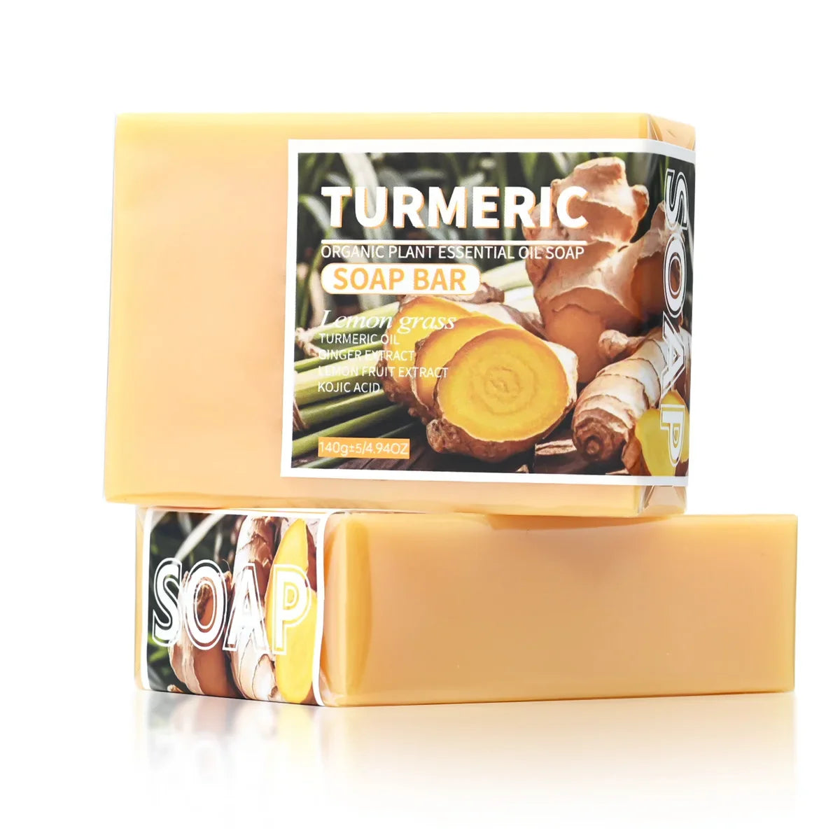 Turmeric & Lemon Essential Oil Handmade Soap – Face & Body Handmade Soap Bar Qme