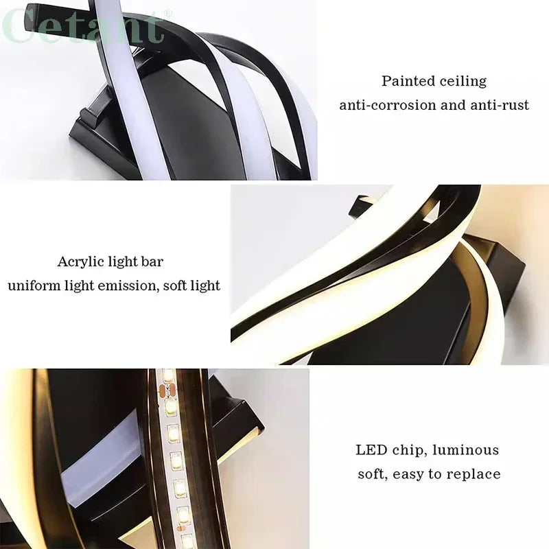 Modern LED Line Wall Lamp – Bedroom, Corridor & Home Décor LED Wall Sconce Qme