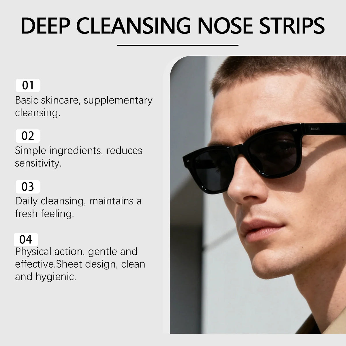 Charcoal Nose Cleansing Patch – Deep Pore Purifying Strip Nose Cleansing Patch Qme