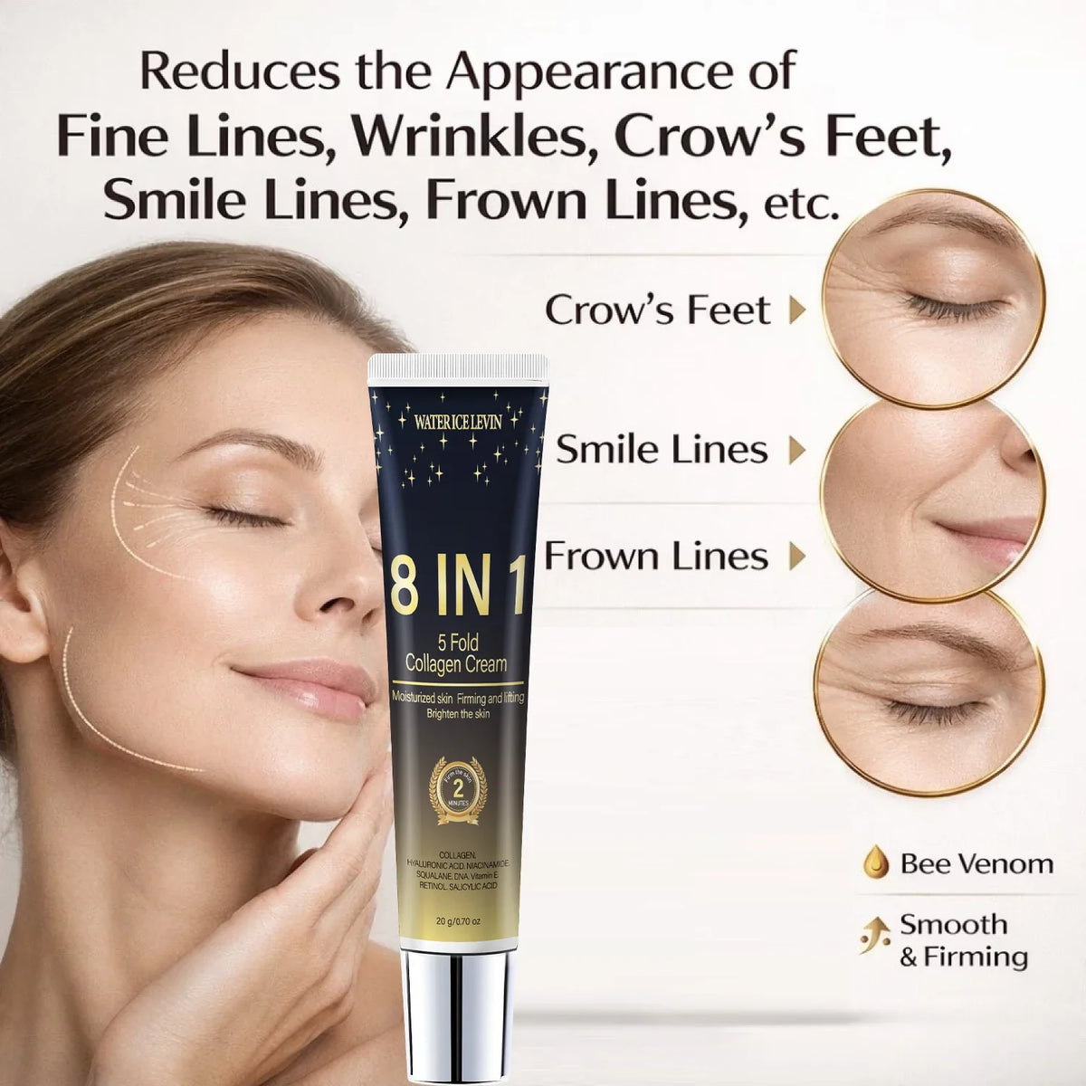 Multi-Effect Collagen Cream – Daily Hydrating, Firm & Bright Collagen Face Cream Qme