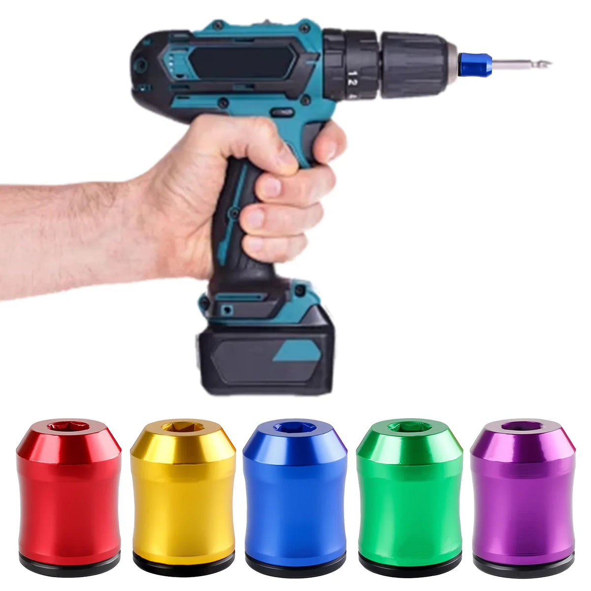 Magnetic Screw Ring Universal Magnetizer – Aluminum Alloy Bit Screwdriver Magnetizer Qme