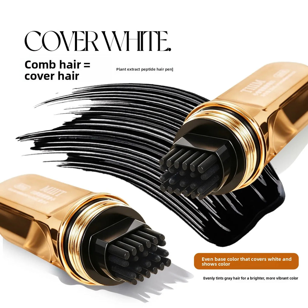Grey Hair Root Concealer Stick & Brush – Sweatproof Cover Up Hair Root Concealer Qme