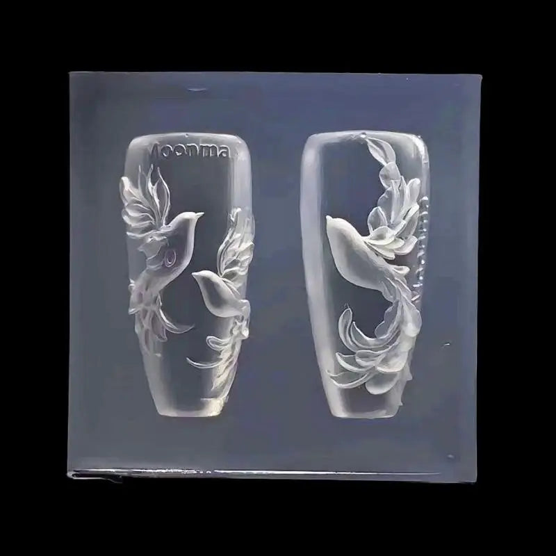 Cute Pigeon 3D Silicone Nail Mold – DIY Nail Art Template Silicone Nail Mold Qst