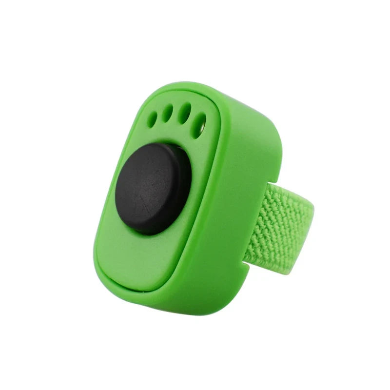 Thumb Clicker Trainer for Dogs & Cats – No Battery, 13 Colors Pet Clicker Trainer Qme Green