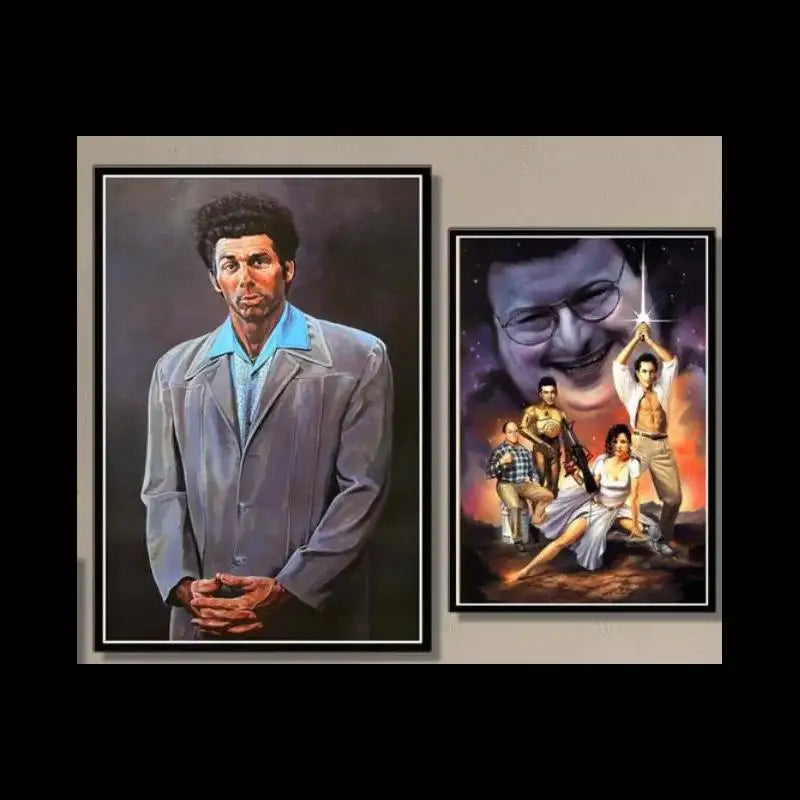 Vintage Seinfeld Kramer Canvas Art Print | Wall Decor Poster Canvas Wall Art Qst