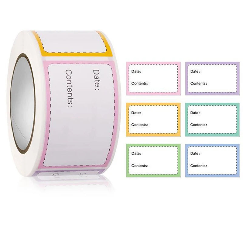 250Pcs Self-Adhesive Food Storage Date Labels | Freezer Stickers Food Storage Labels Qst