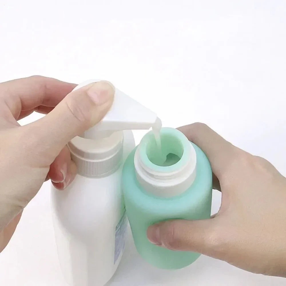 200ml Silicone Refillable Travel Bottle – Shampoo, Lotion & Gel Refillable Travel Bottle Qme