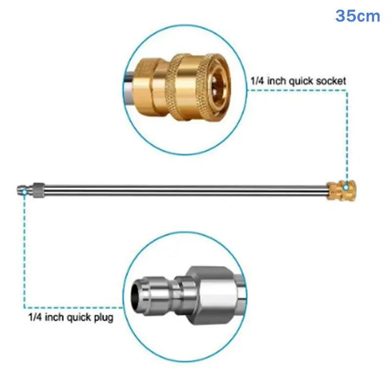 Stainless Steel Pressure Washer Extension Wand Quick Connect Pressure Washer Wand Qme A2