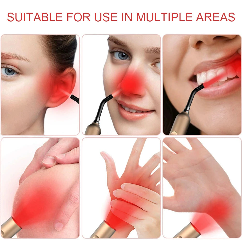 Red & Infrared Light Therapy Wand | 4 Wavelengths 660–940nm Light Therapy Wand Qst
