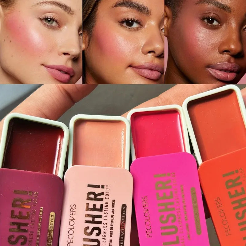 PECOLOVERS Waterproof Cream Blush – Long-Lasting All Skin Tones Cream Blush Qme