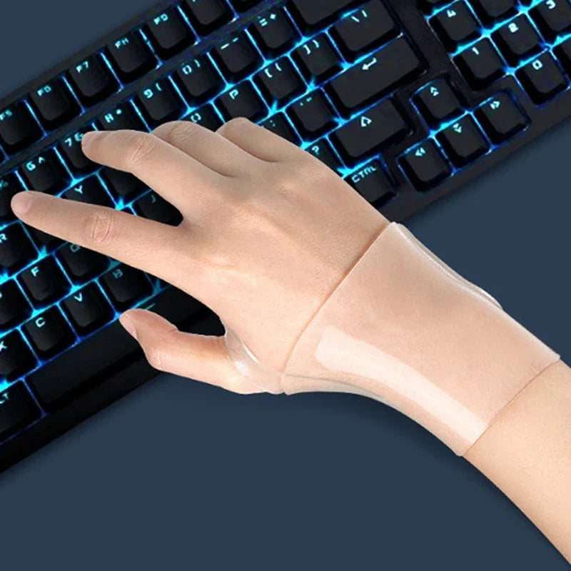 Transparent Silicone Wrist Brace Support Pad – Men & Women Wrist Brace Support Qme