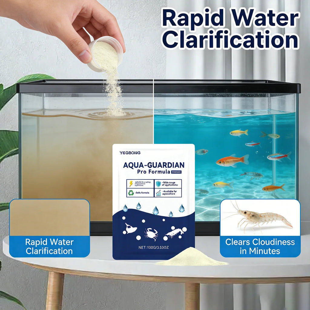 Fish Tank Water Purification Powder – Aquarium Clarifier Aquarium Water Clarifier Qme
