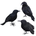 Halloween Black Crow Fake Bird Feather Decoration Prop Halloween Decoration Prop Qme 3Pcs