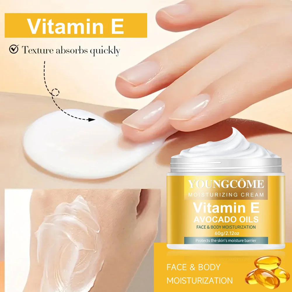 YOUNGCOME Vitamin E Cream – Firming, Brightening & Moisturizing Face Moisturizing Cream Qst
