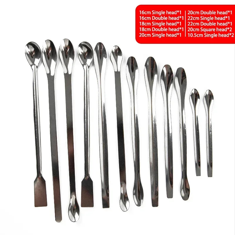 Stainless Steel Lab Spoon Spatula – Mixing & Sampling Tool Lab Spoon Spatula Qme
