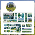 6-Roll Landscape Washi Tape Set – Mountains & Seas DIY Journal Decorative Washi Tape Qme B2