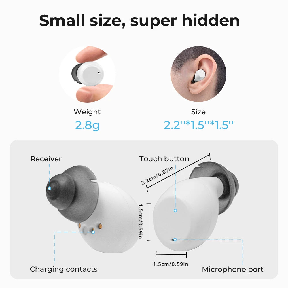 XceeFit Rechargeable Digital Hearing Amplifier – 3 Modes Hearing Amplifier Qst