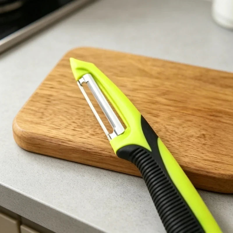 Stainless Steel Multifunctional Peeler – Anti-Slip Handle Vegetable Peeler Qme