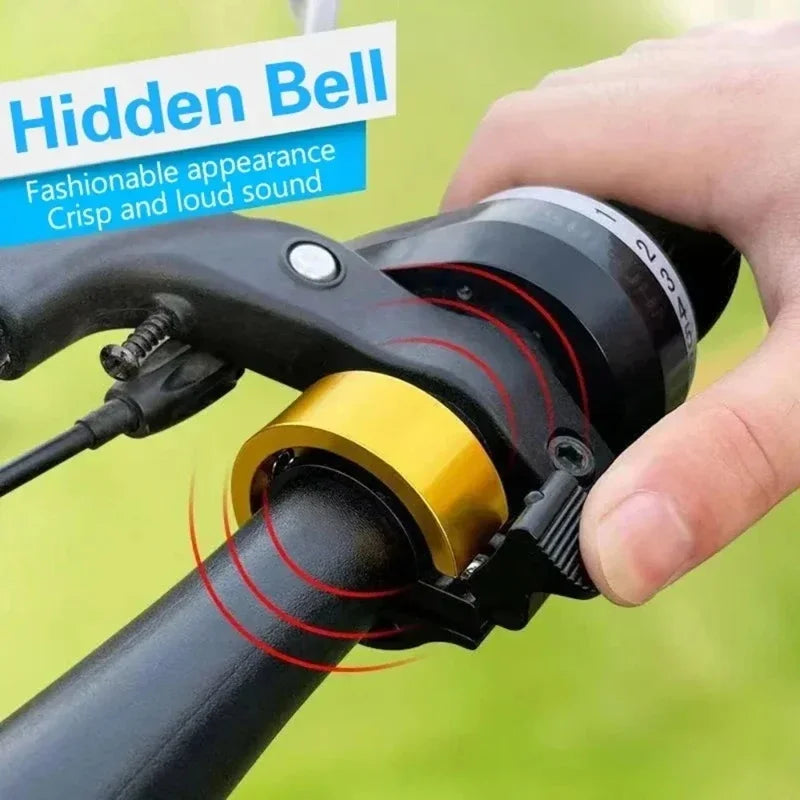 Universal Invisible Bicycle Bell – Loud Aluminum MTB Handlebar Horn Bicycle Bell Qst