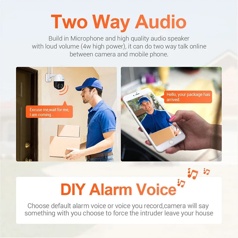 ESCAM QF218 1080P Pan Tilt AI Security Camera | WiFi & Cloud Wireless Security Camera Qme
