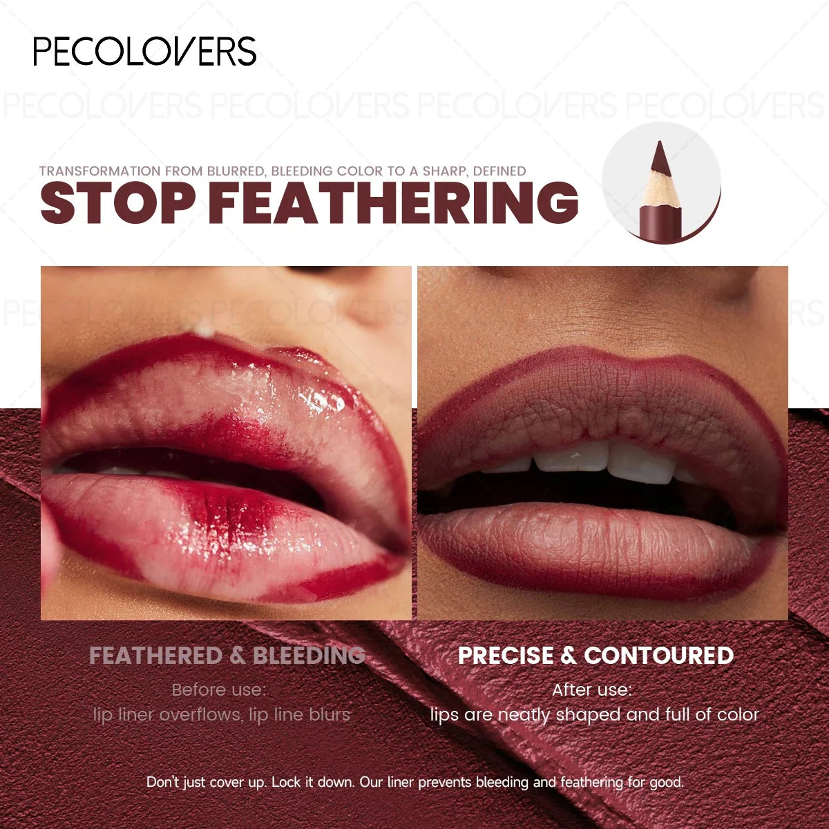 Matte Waterproof Lip Liner – Contour & Define, 11 Shades Matte Lip Liner Qme
