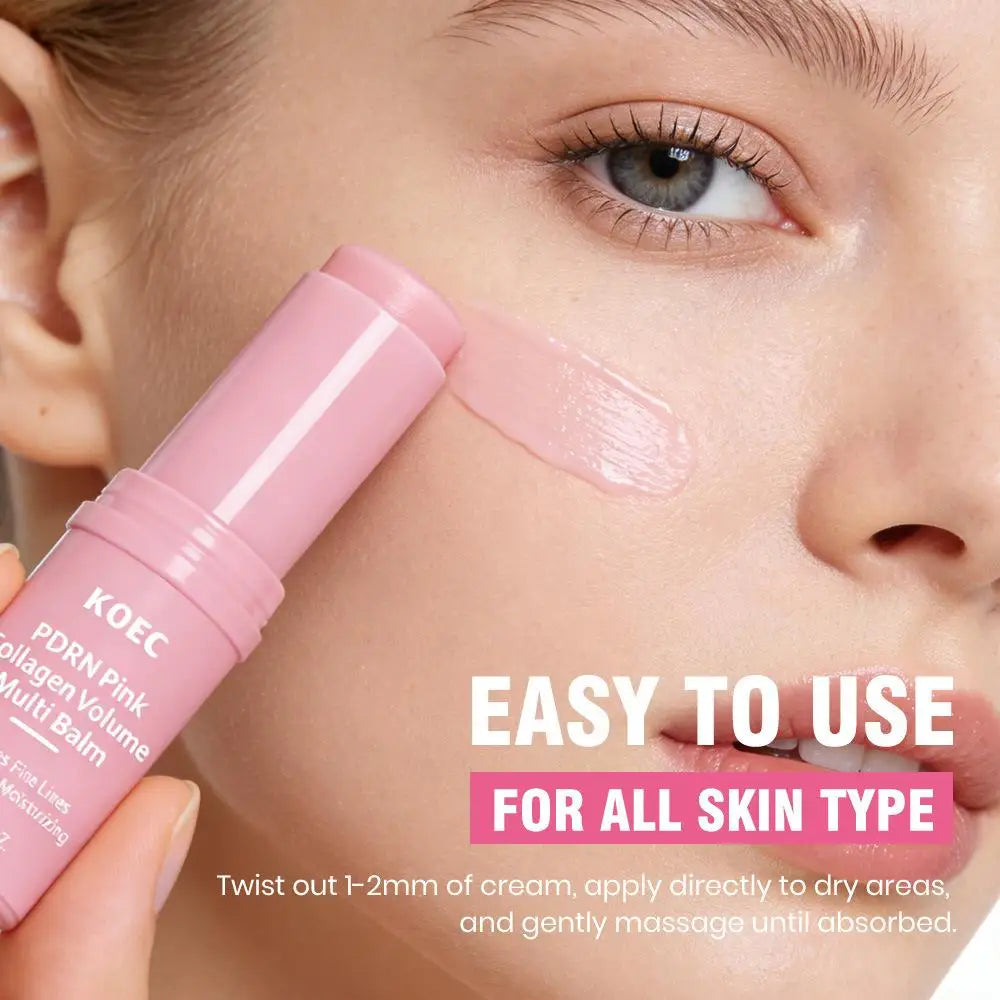 PDRN Pink Collagen Moisturizing Multi Balm | Wrinkle Bounce Moisturizing Face Balm Qme