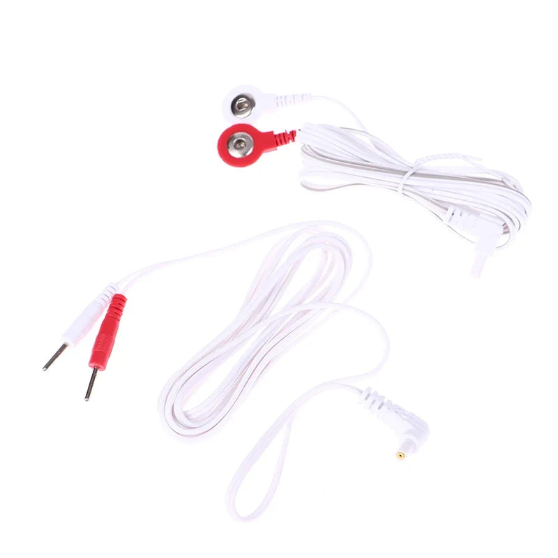 TENS Unit Replacement Lead Wires – DC Jack Electrode Cables TENS Electrode Cable Qme