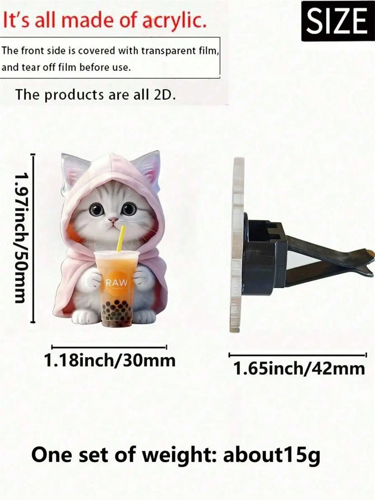 Cartoon Car Air Vent Fragrance Clip & AC Outlet Decor Car Vent Freshener Qme