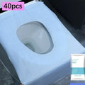 Disposable Toilet Seat Covers for Travel, Public & Airplane Use Disposable Seat Covers Qme 40pcs blue