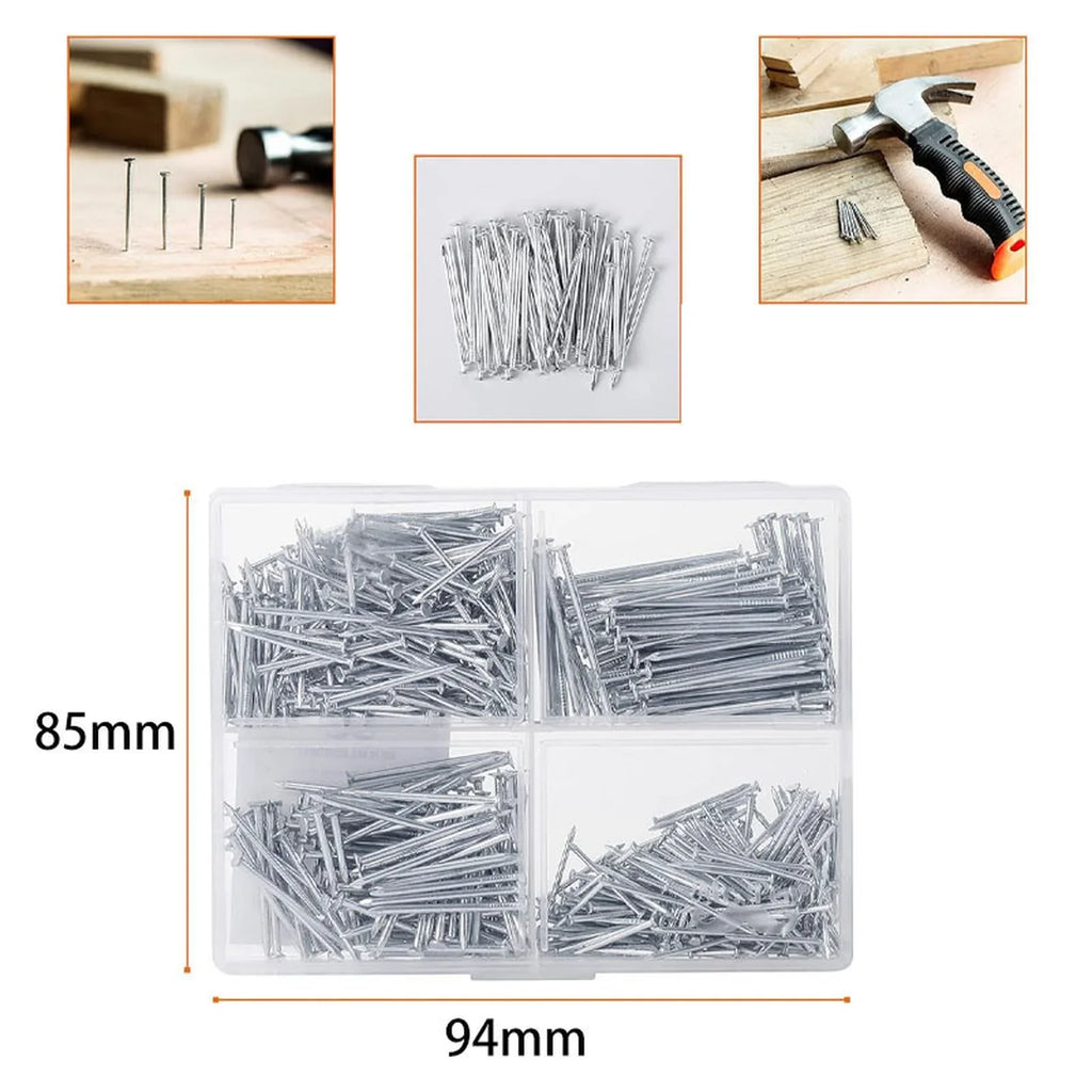 Multi-Size Invisible Wall Nails for Picture Frames | No-Trace Wall Nail Set Qme