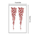 Red Peony Flower Temporary Tattoo Sticker – Waterproof & Sweatproof Temporary Tattoo Sticker Qme CC-336