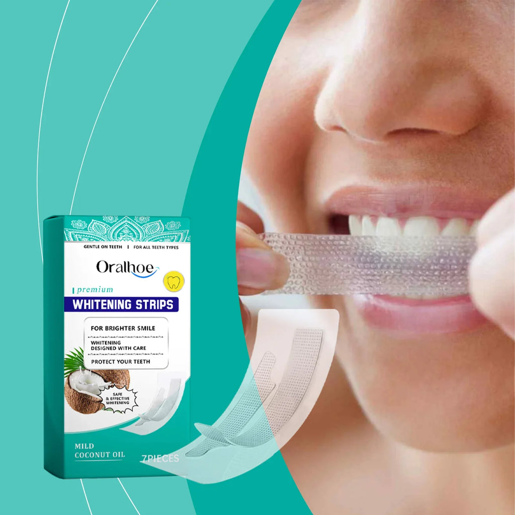 Teeth Whitening Strips – Brighten & Remove Stains | Qme Teeth Whitening Strips Qme