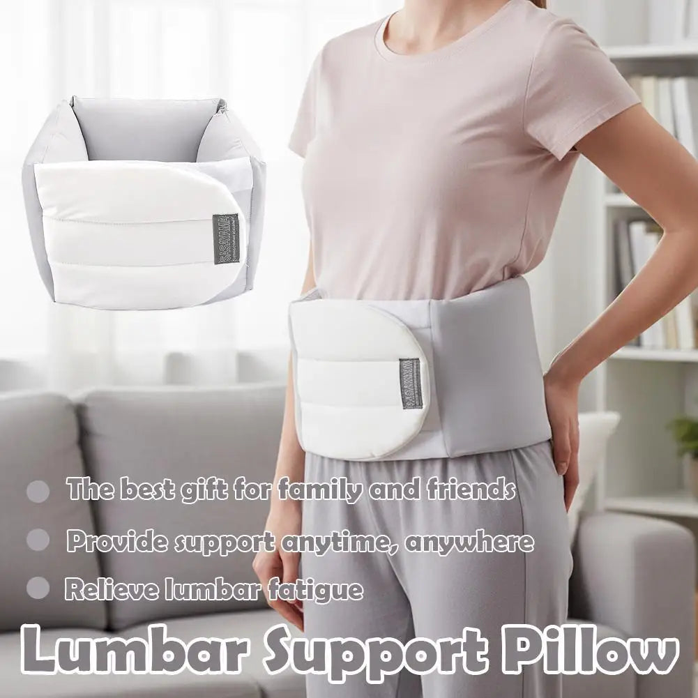 Flannel Lumbar Support Pillow | Waist Cushion for Sleep Lumbar Support Pillow Qme
