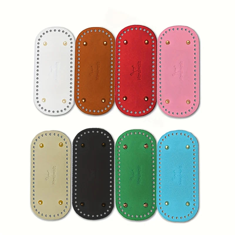Oval PU Leather Bag Base Plate for DIY Crochet & Knitting Bag Base Plate Qme