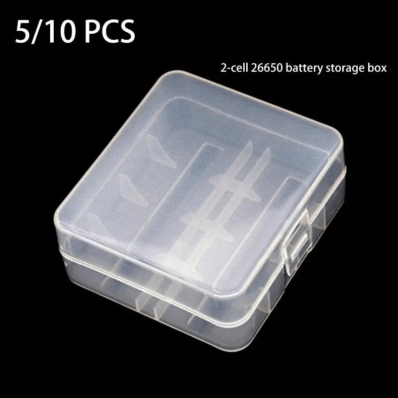 26650 Battery Storage Case – 2-Slot Durable Plastic Holder Battery Storage Case Qme