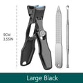 Wide Jaw Nail Clipper for Thick Nails – Sharp Stainless Steel Nail Clipper Qme Economy Set