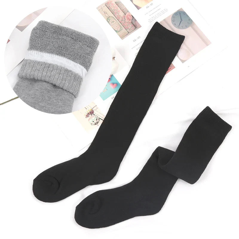 Men's Winter Thermal Compression Thigh-High Knee Socks Compression Thigh Socks Qme