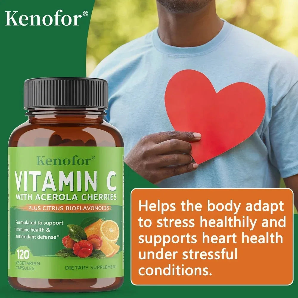VITALXTRA Vitamin C Supplement – Non-GMO Vegan Capsules Vitamin C Supplement Qst