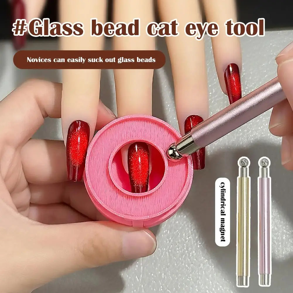 Double Head Cat Eye Nail Magnet Stick | Manicure Tool Nail Art Magnet Tool Qme