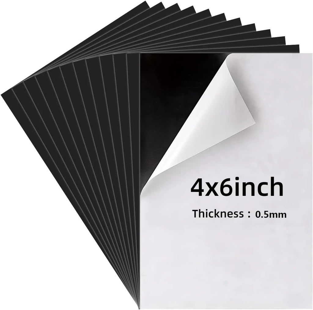 Adhesive Flexible Magnetic Sheets – Photo Magnet Backing for Crafts Adhesive Magnet Sheets Qme 4x6inch 5PCS