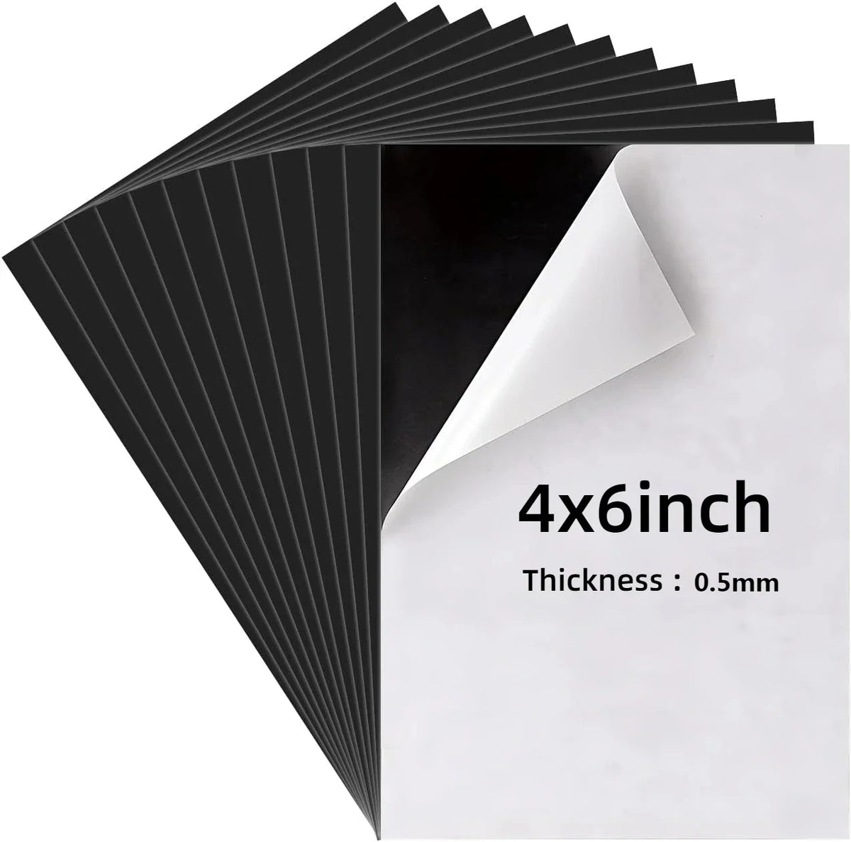 Adhesive Flexible Magnetic Sheets – Photo Magnet Backing for Crafts Adhesive Magnet Sheets Qme 4x6inch 5PCS