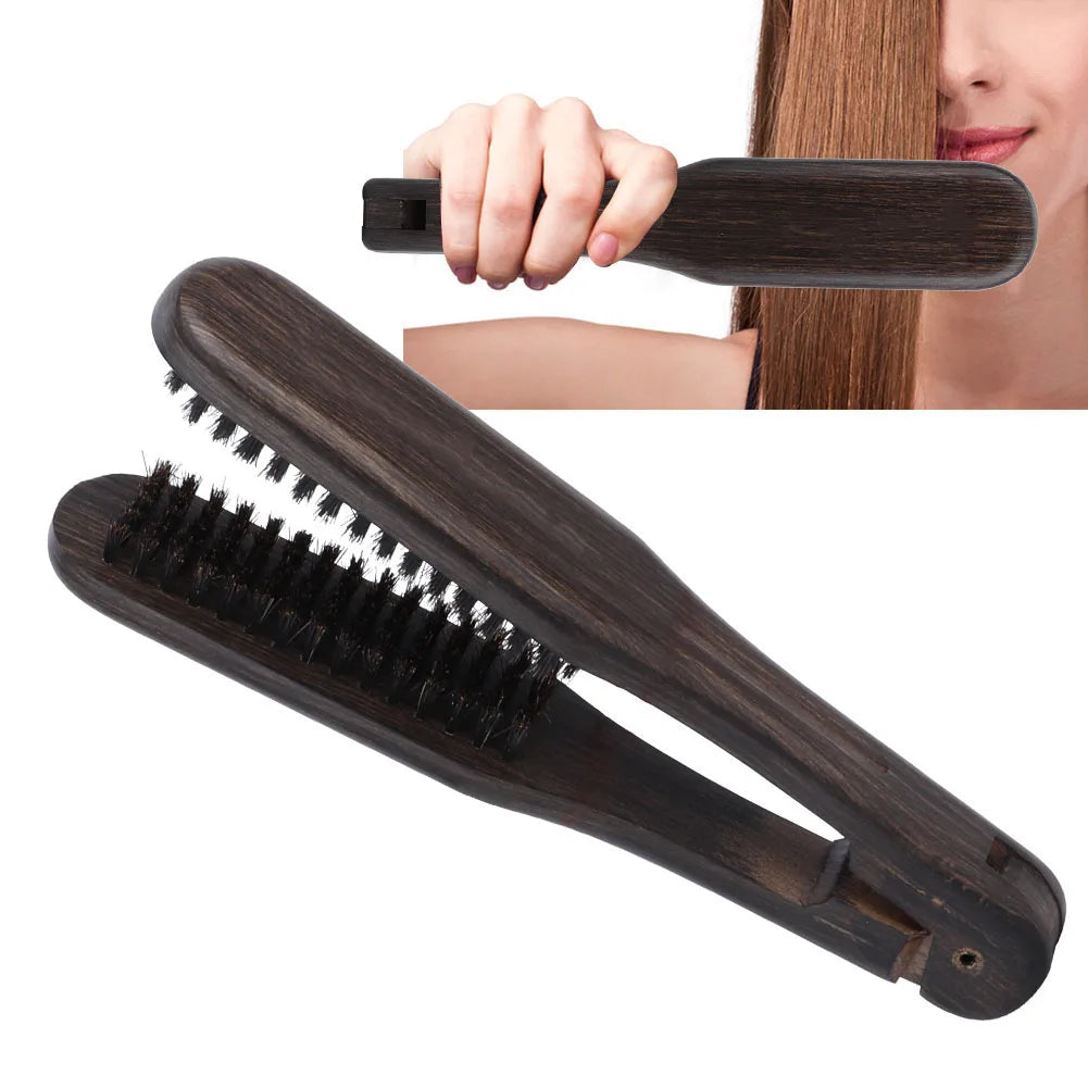 Professional Double Brush Horn Comb – Anti-Static Hair Tool Hair Styling Comb Qme