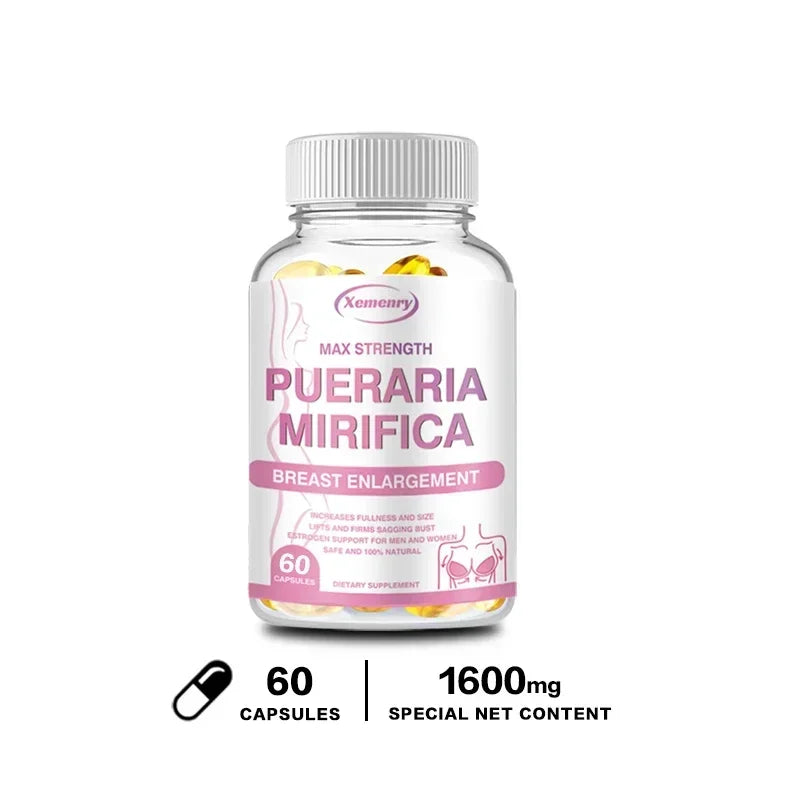 Pueraria Mirifica Capsules – Herbal Skin & Wellness Supplement Herbal Supplement Qst 60 Capsules
