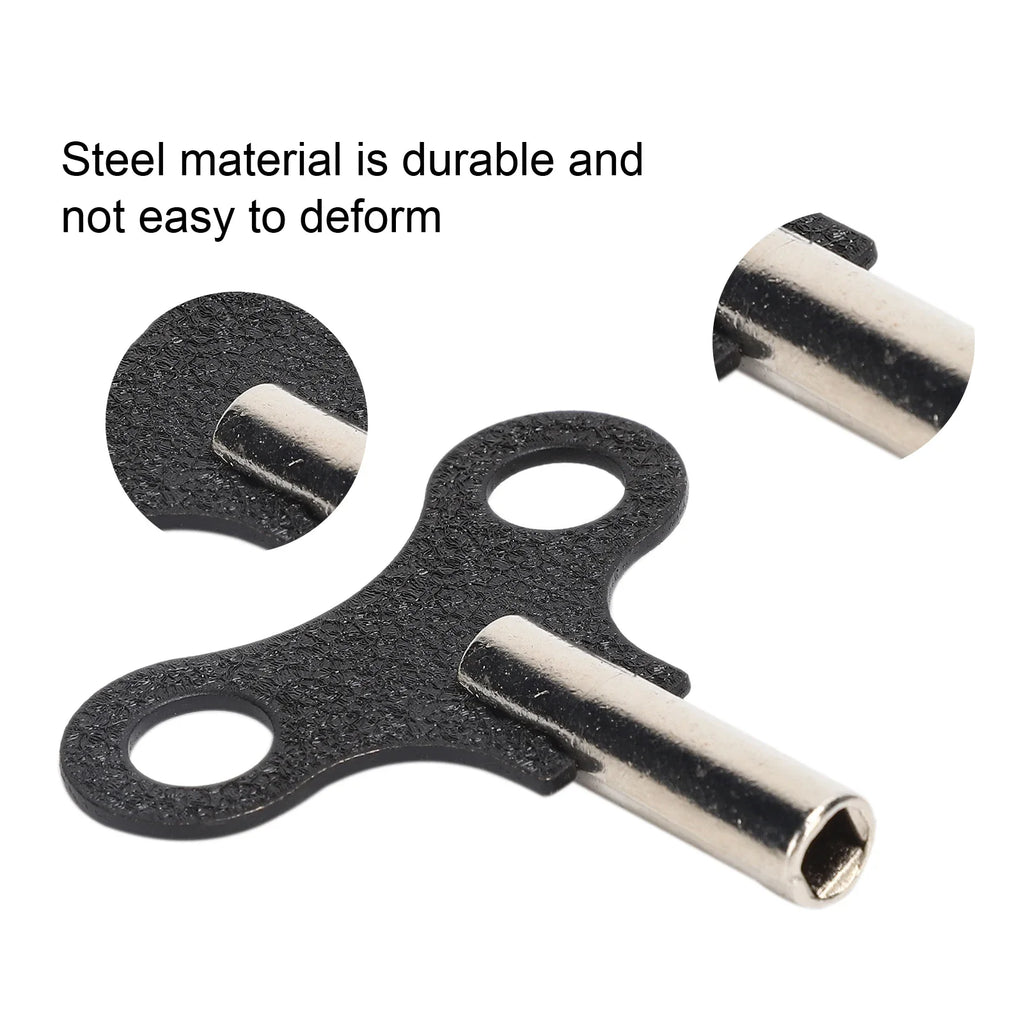 Steel Clock Winding Key for Mechanical Wall & Desk Clocks Clock Repair Tool Qme