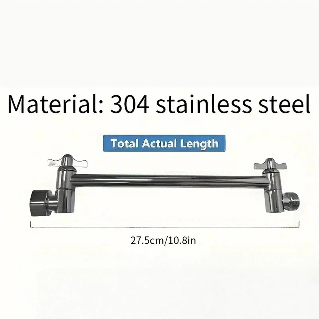 304 Stainless Steel Shower Arm Extension & Head Extender Shower Arm Extension Qme