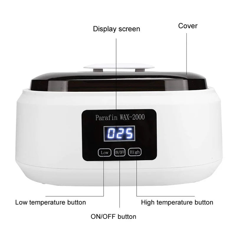 Paraffin Wax Bath Heater 2L – Hands & Feet Spa Moisturizing Kit Paraffin Wax Warmer Qst